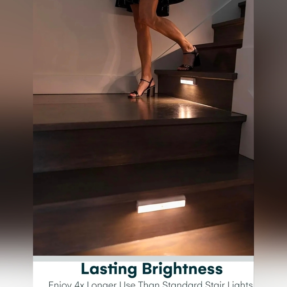 Brilliant Evolution Wireless LED Stair Lights with Motion Sensor - 3-Pack